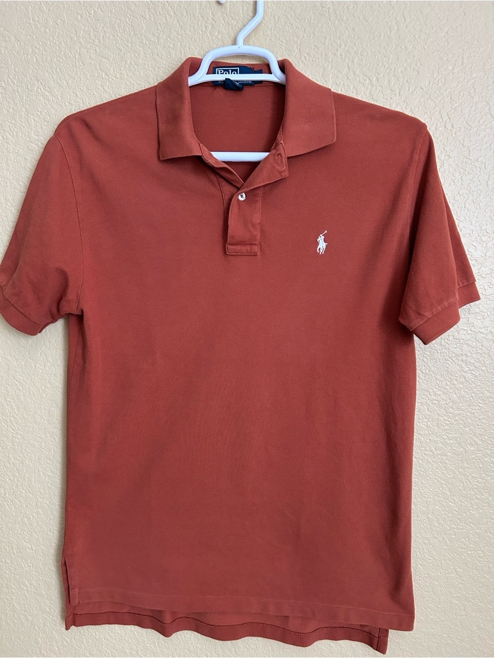 Polo Ralph Lauren Short Sleeve Burnt Orange Cotton Polo